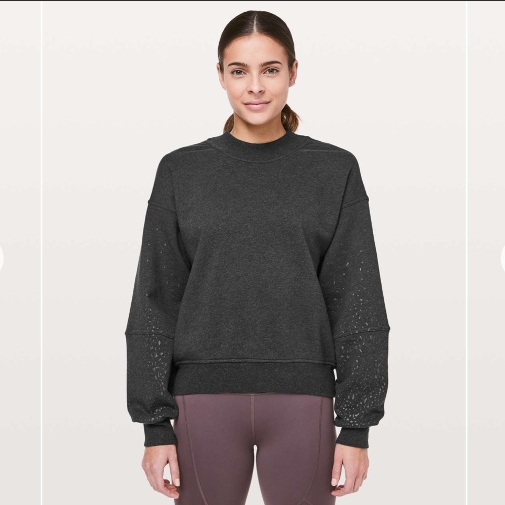 Lululemon x SoulCycle Grey To the Beat Sweatshirt Size S